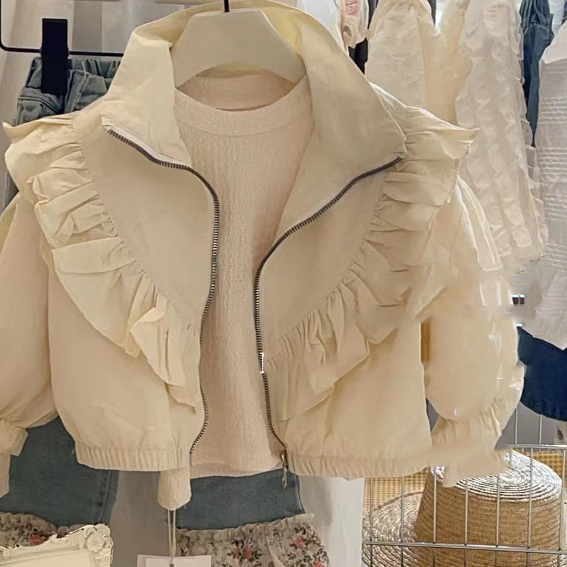 Pleated Frilly Jacket