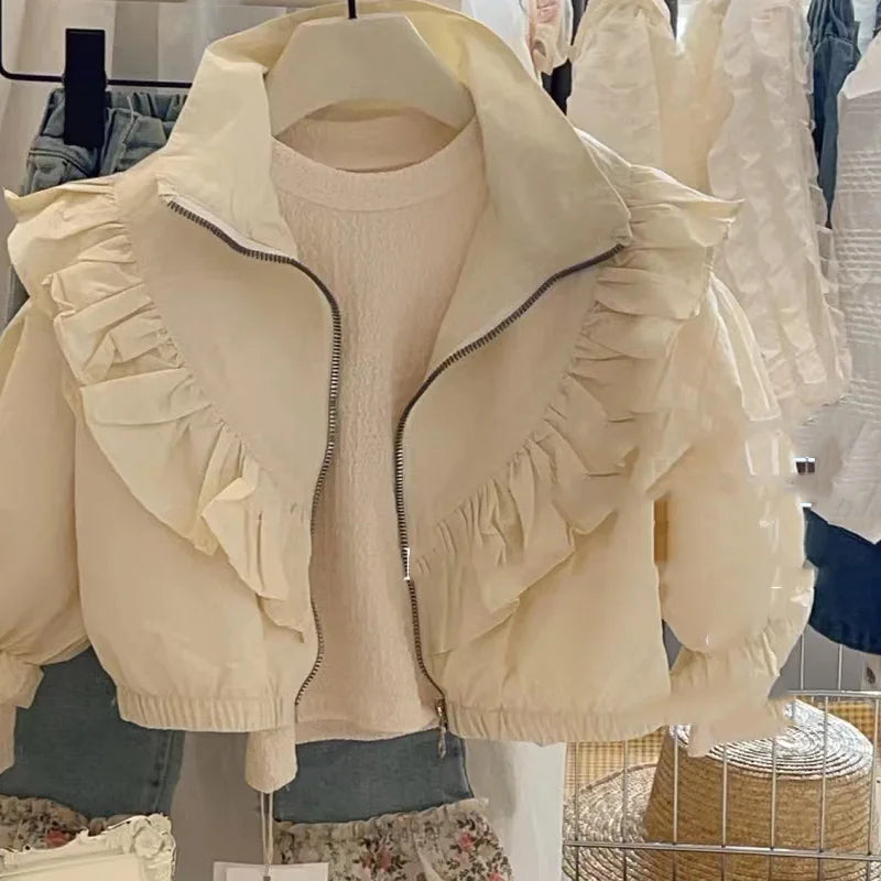 Pleated Frilly Jacket