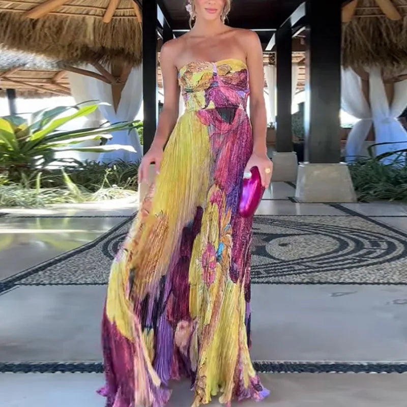 Elegant Pleated Dress