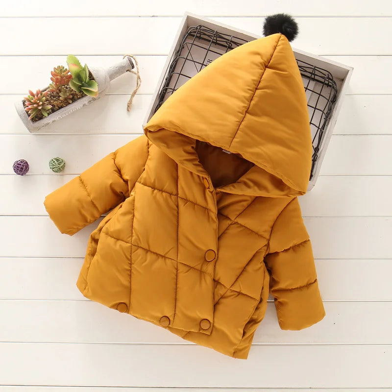 Hooded Fur Kid's Coat