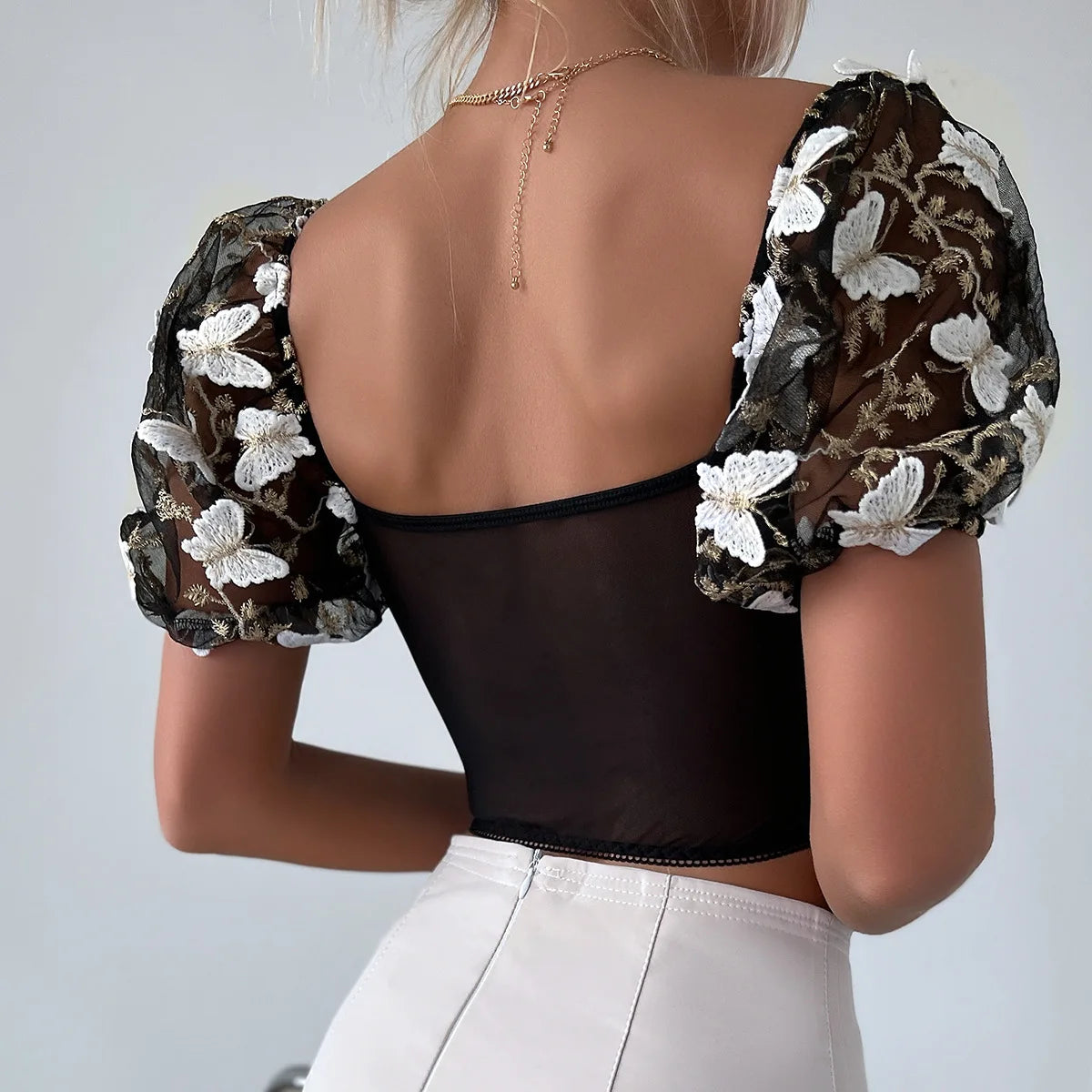 Puffed Sleeve Top