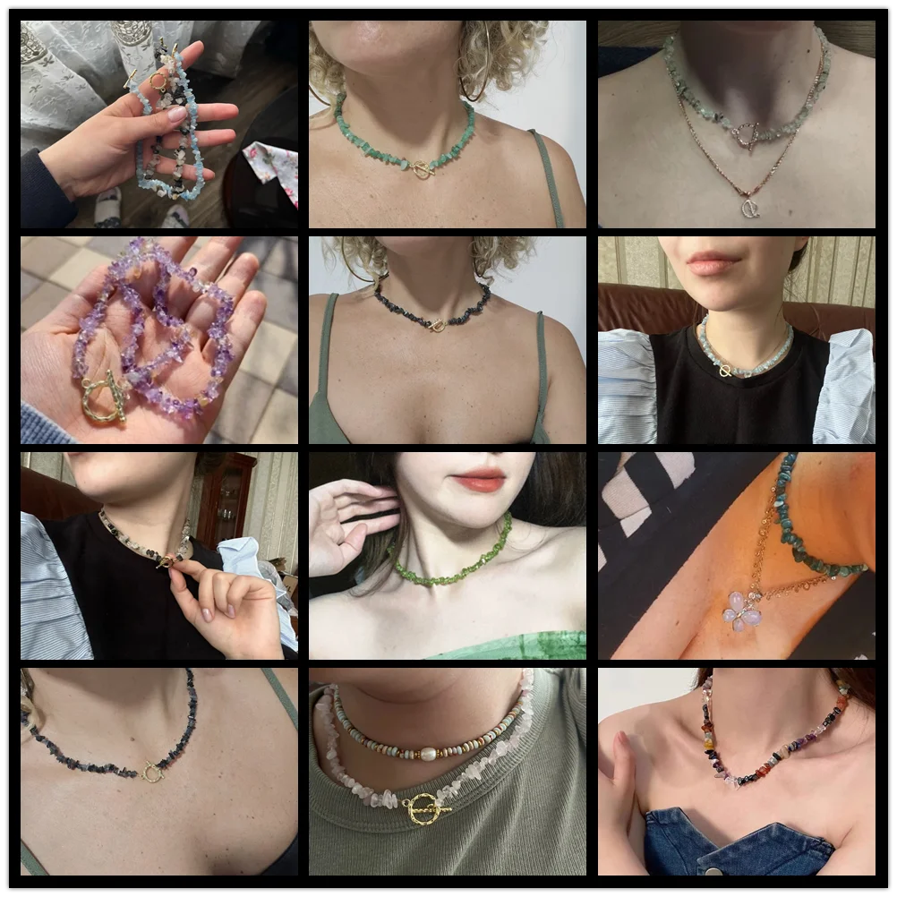 Healing Throat Chakra and Protective Crystal Necklaces