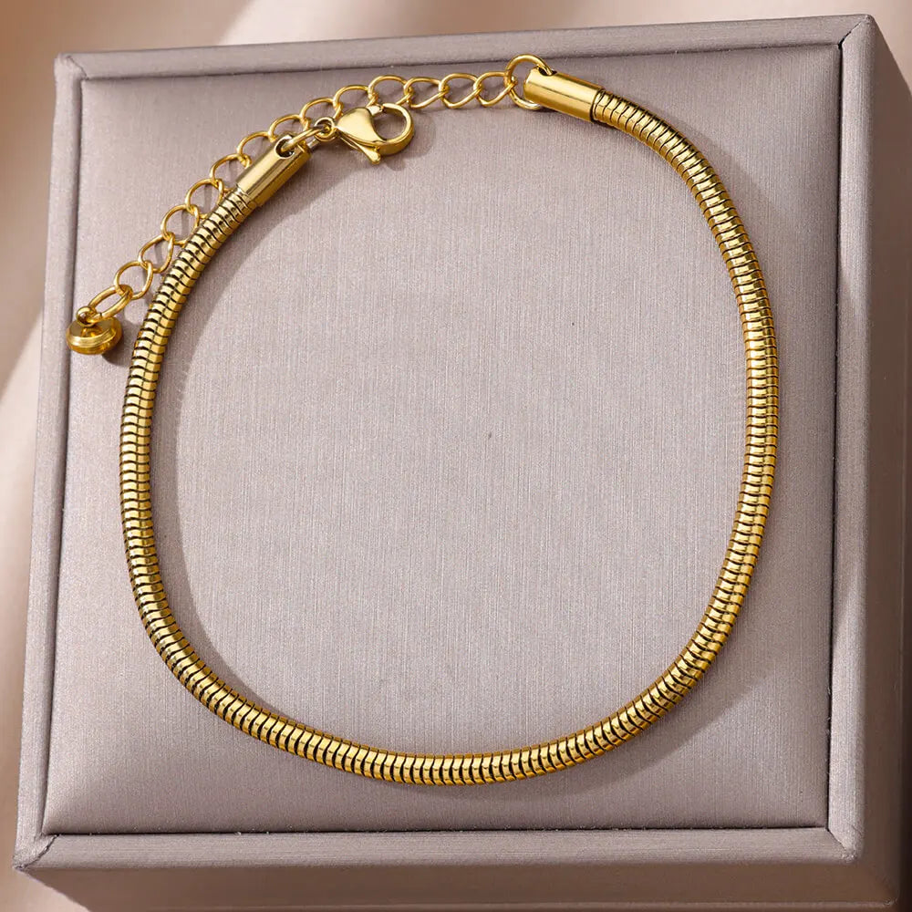 Waterproof Stainless Steel Anklets
