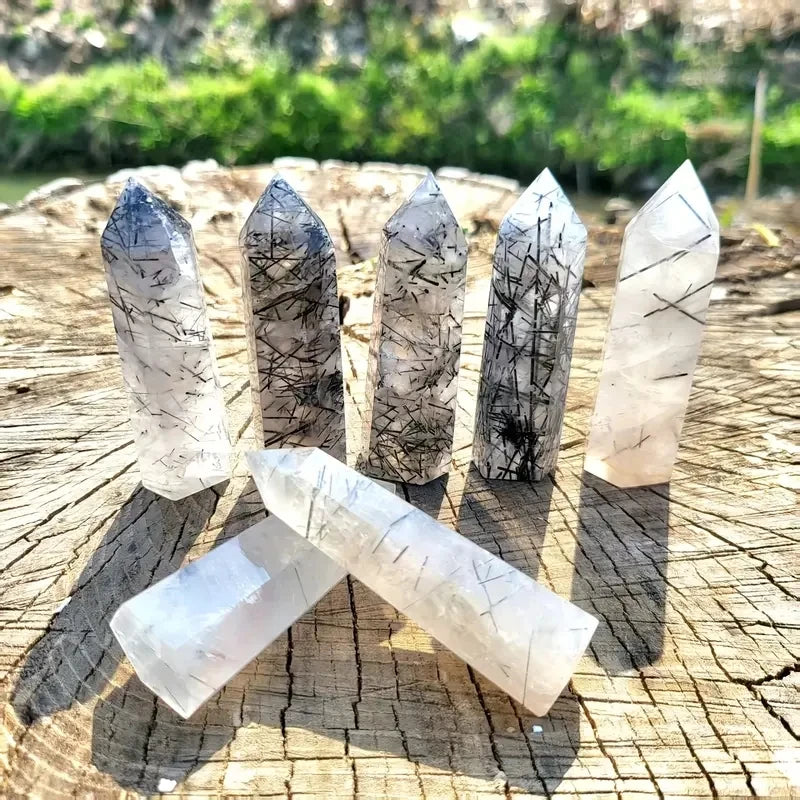 Tourmaline Quartz Crystal Tower 1 PC