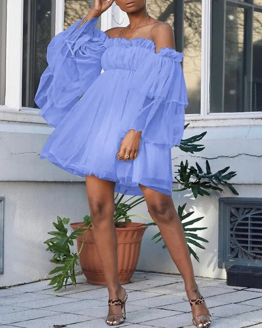 Lantern Puff Dress