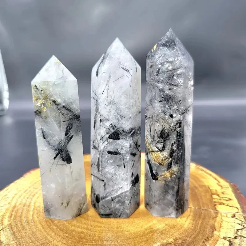 Tourmaline Quartz Crystal Tower 1 PC