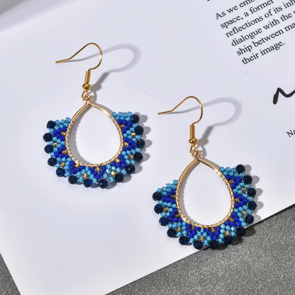 Handmade Gold Plated Bead Earrings