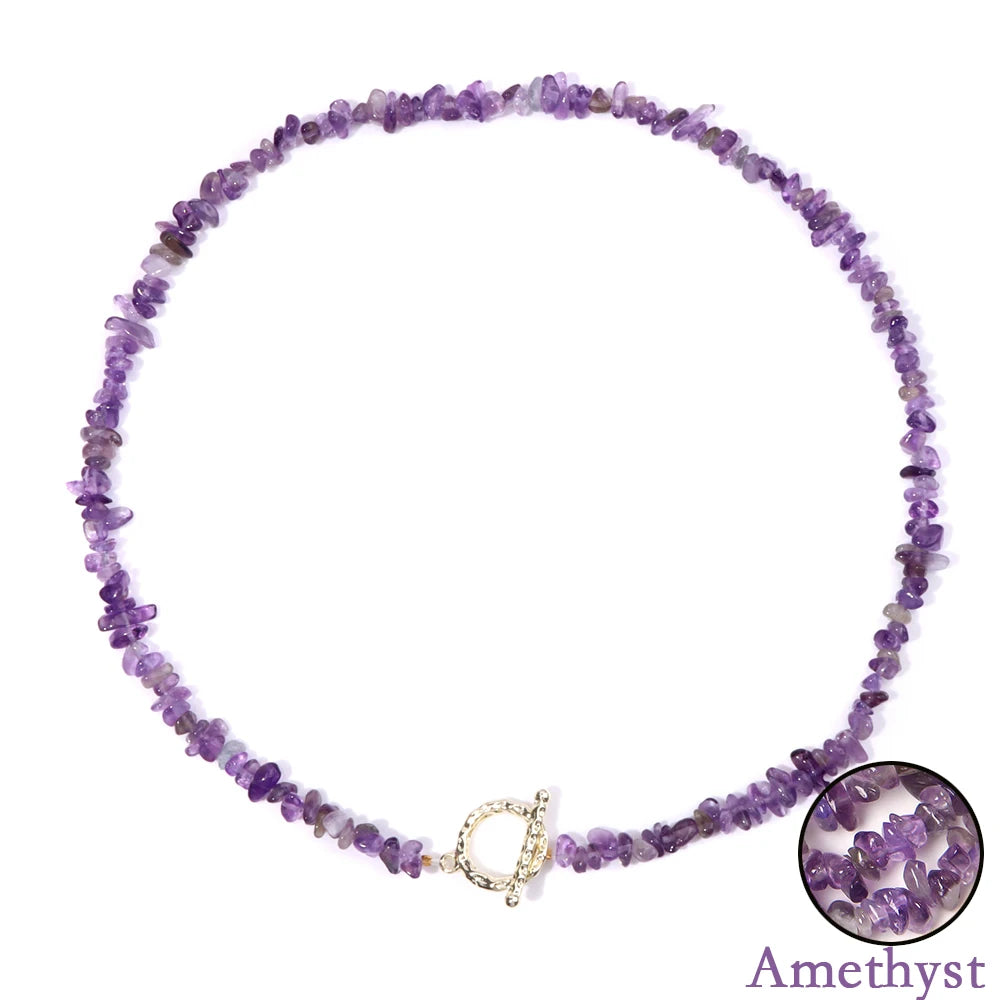 Healing Throat Chakra and Protective Crystal Necklaces