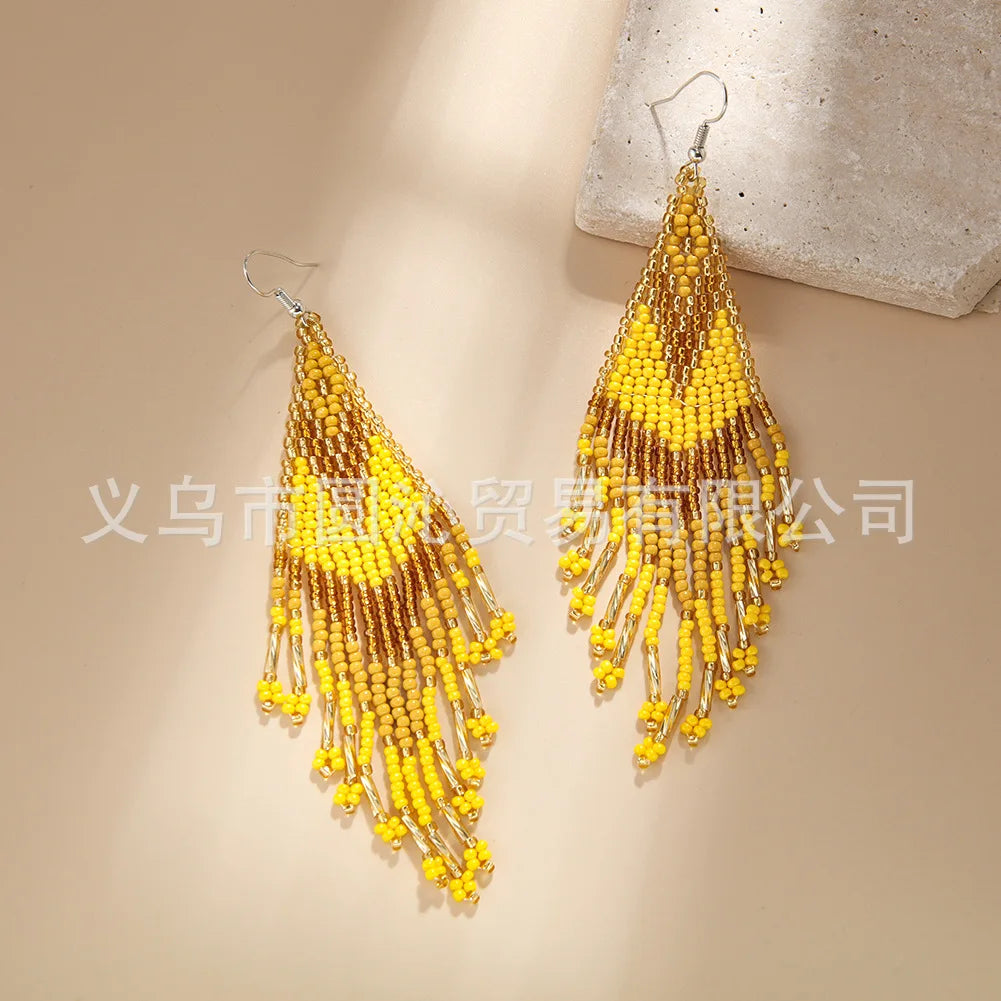 Handwoven Swallowtail Earrings
