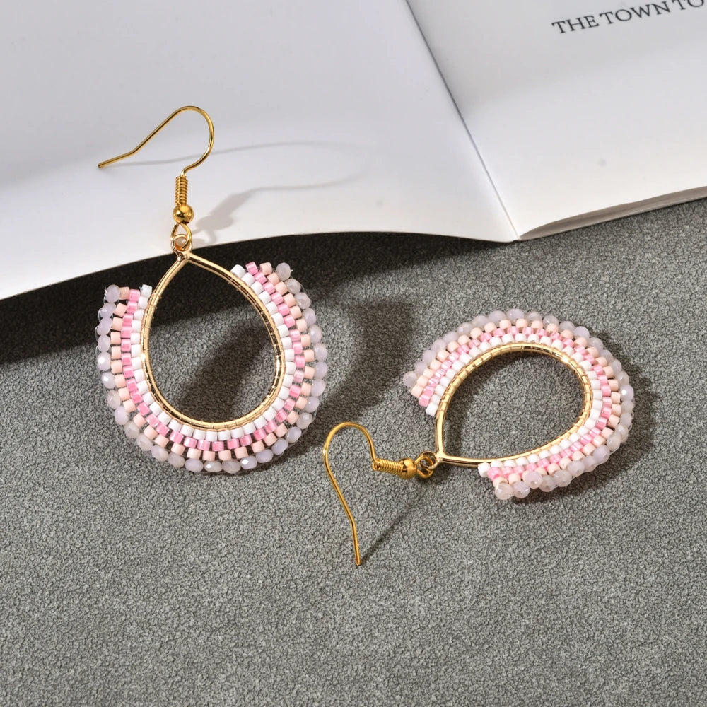 Handmade Gold Plated Bead Earrings