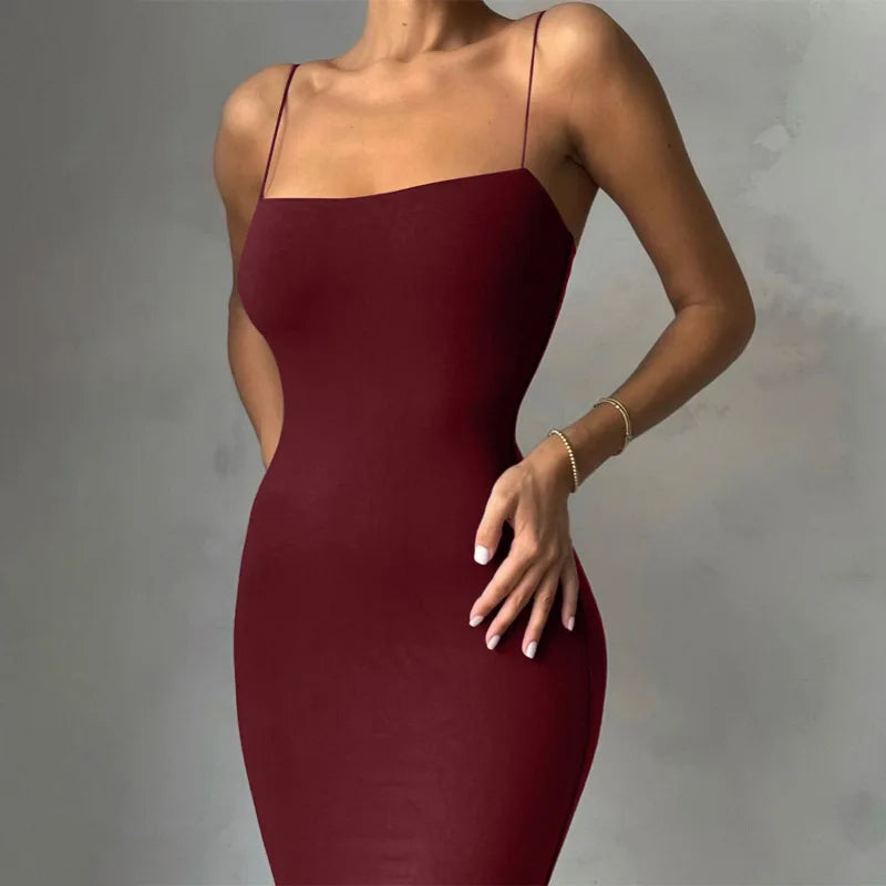 Body Con Spaghetti Dress