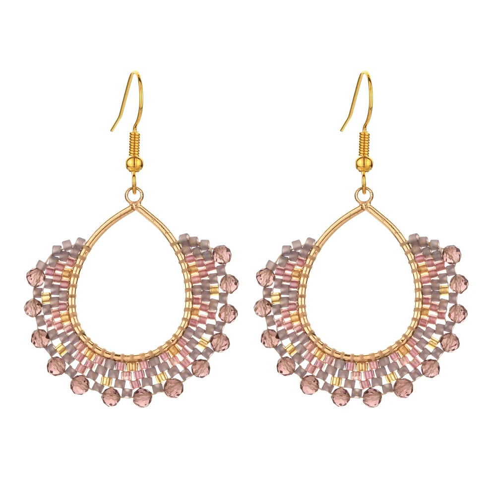 Handmade Gold Plated Bead Earrings