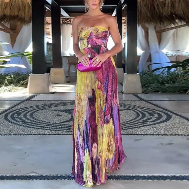 Elegant Pleated Dress