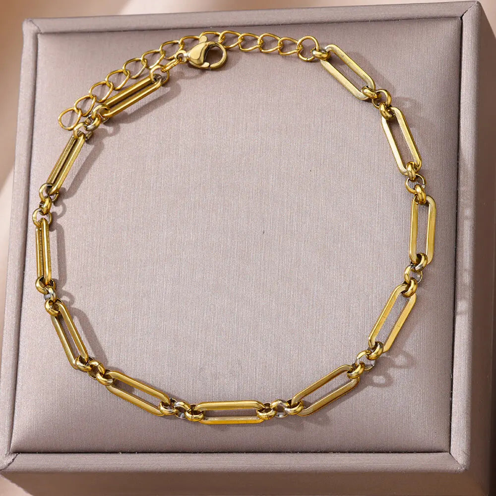 Waterproof Stainless Steel Anklets