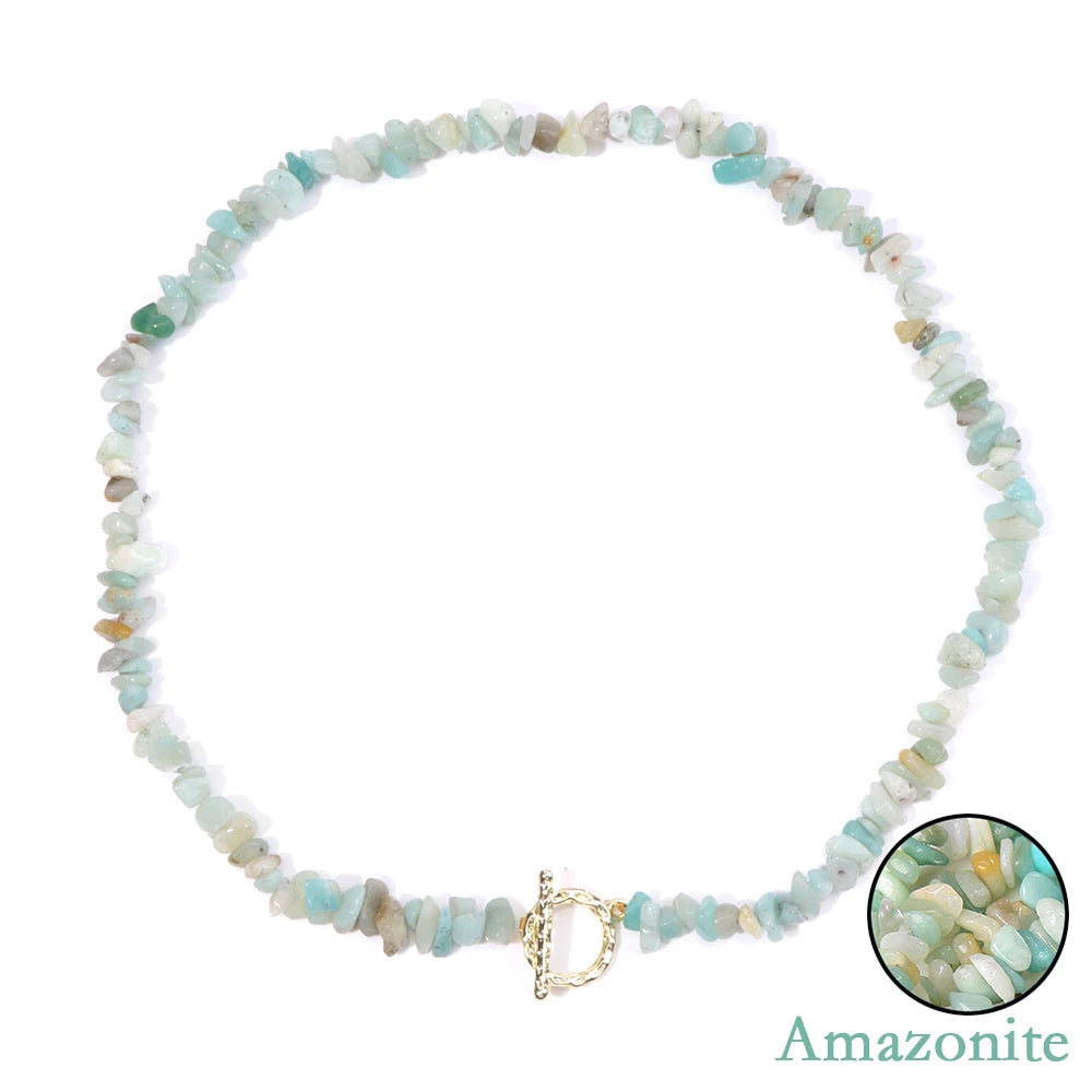 Healing Throat Chakra and Protective Crystal Necklaces