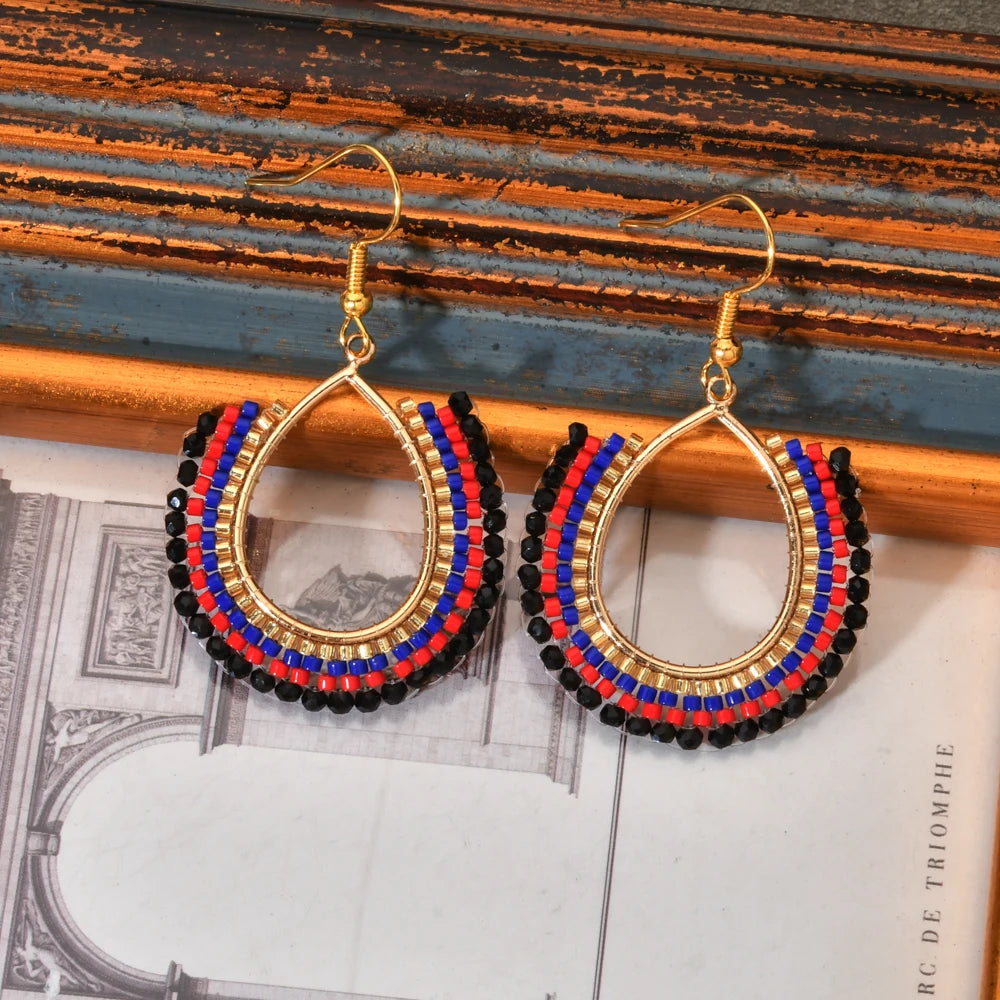 Handmade Gold Plated Bead Earrings