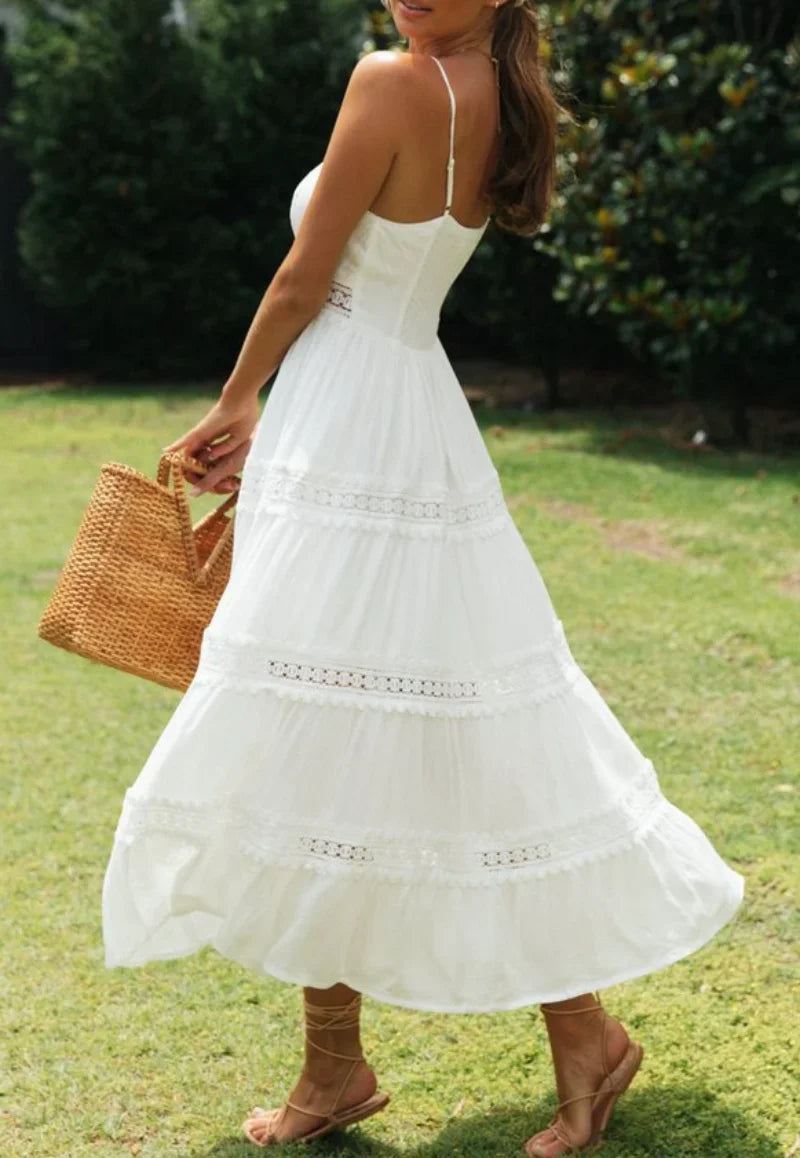 White Lace Bohemian Maxi