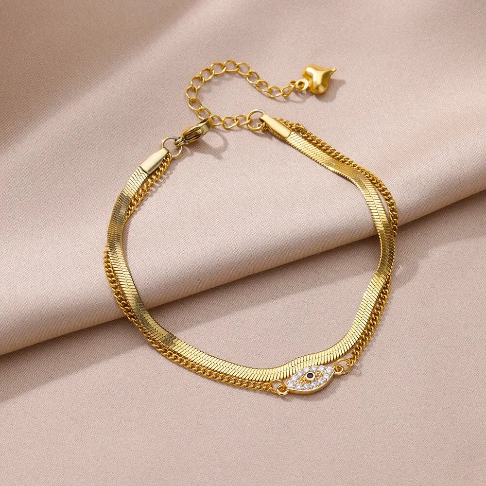 Waterproof Stainless Steel Anklets
