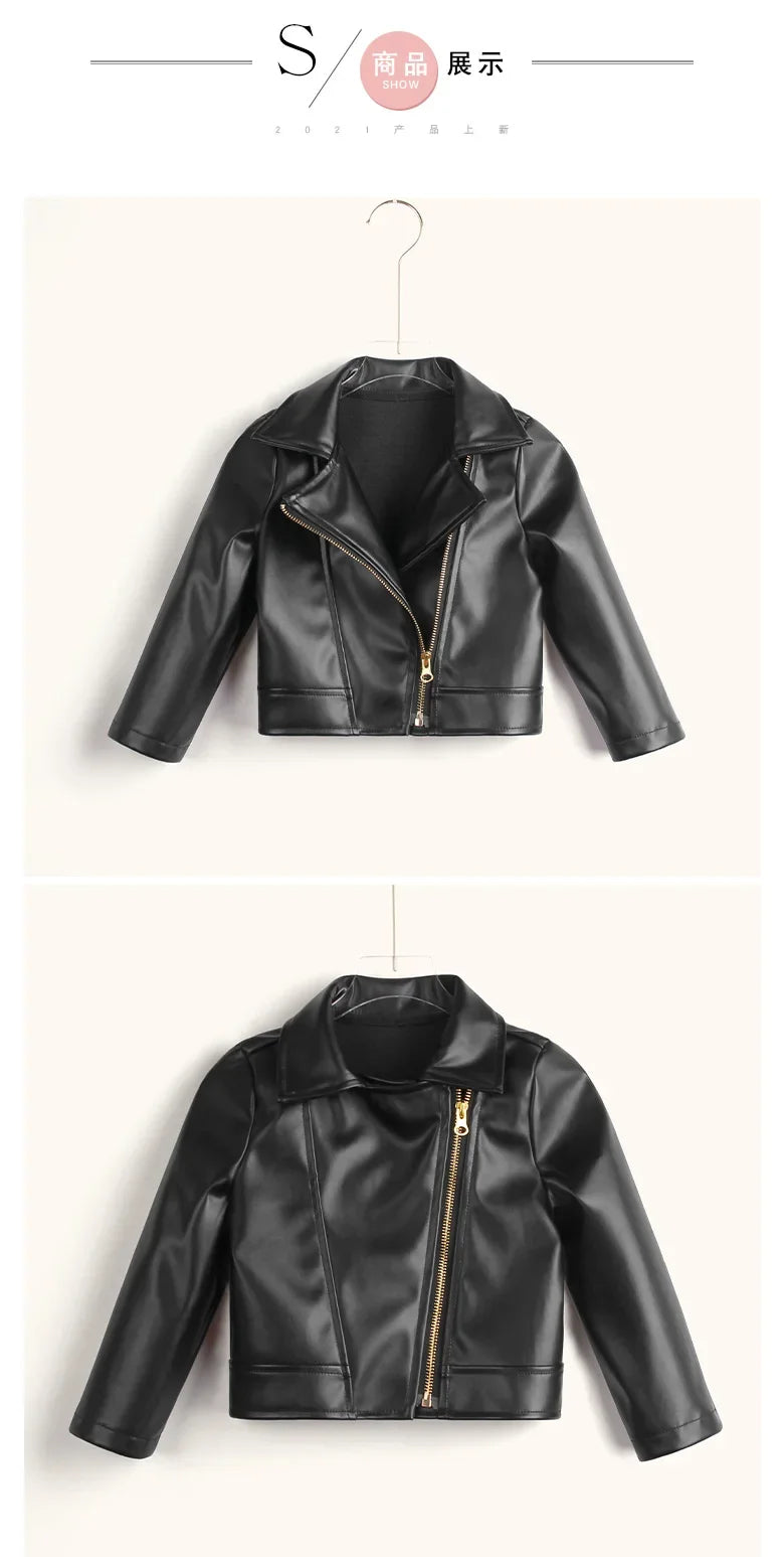 Boy's Faux Leather Jacket