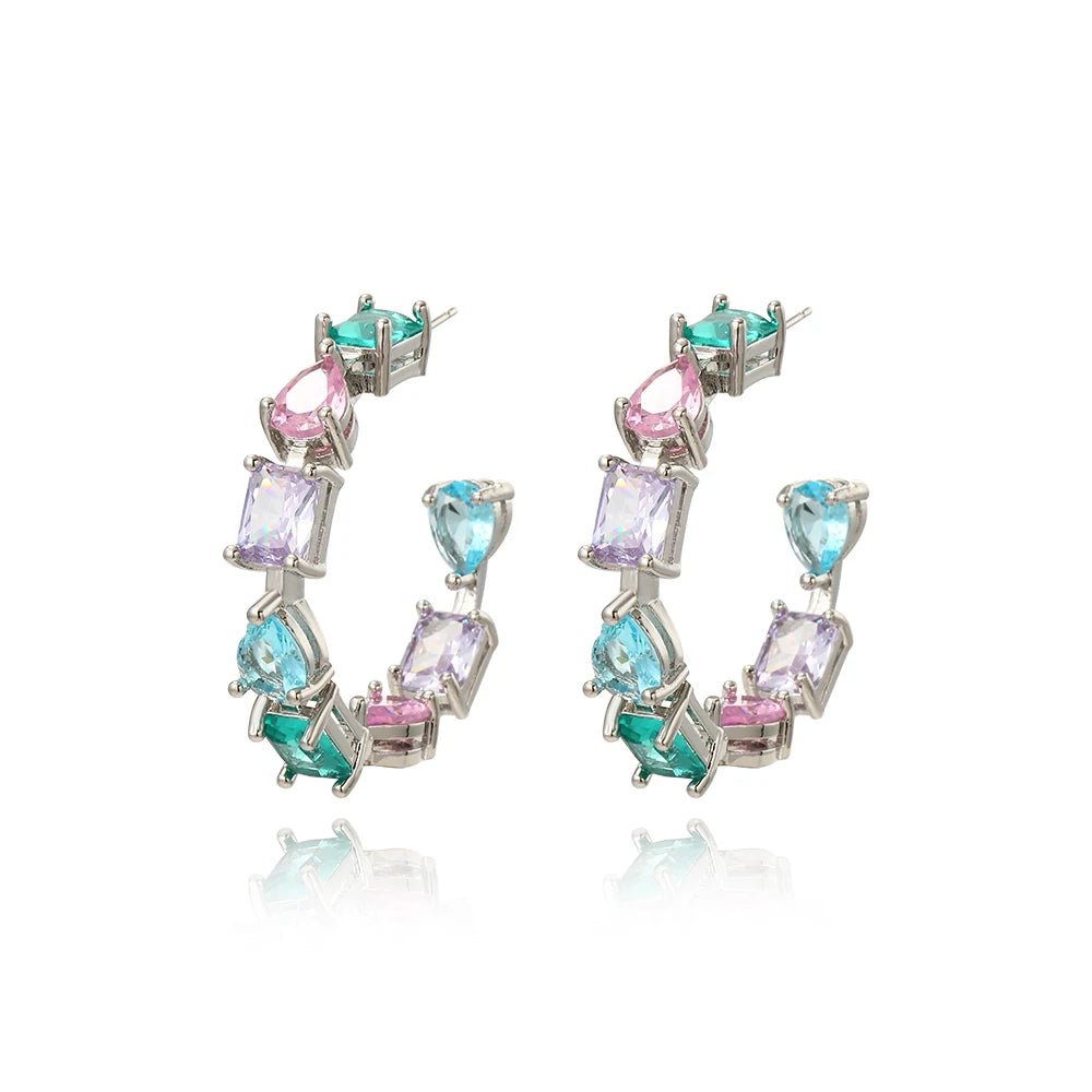 Colour Hoop Earrings