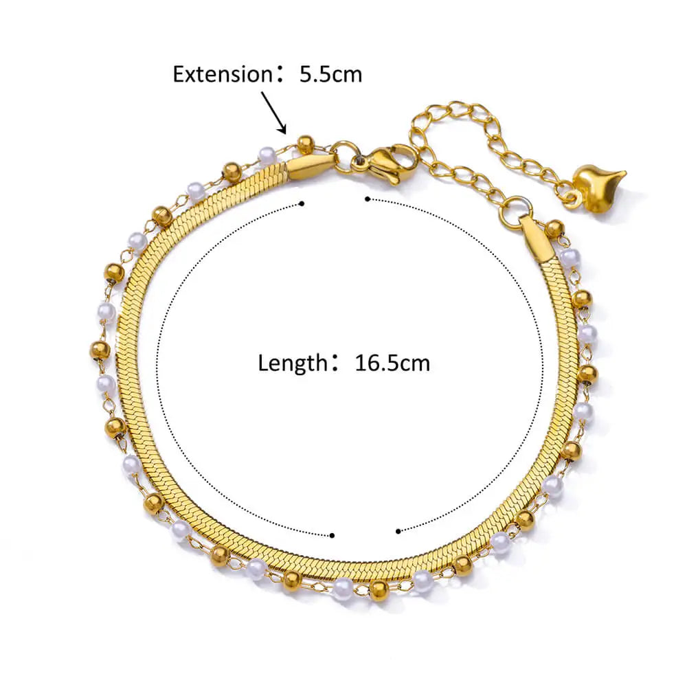 Waterproof Stainless Steel Anklets