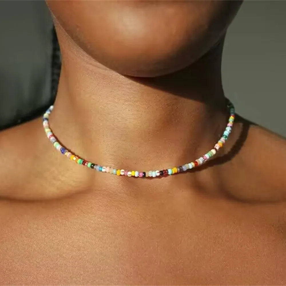 Rhinestone Multi-Layer Boho Necklace
