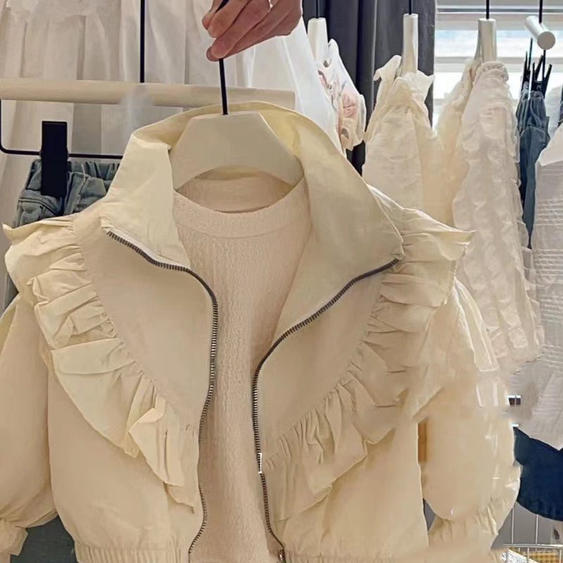 Pleated Frilly Jacket