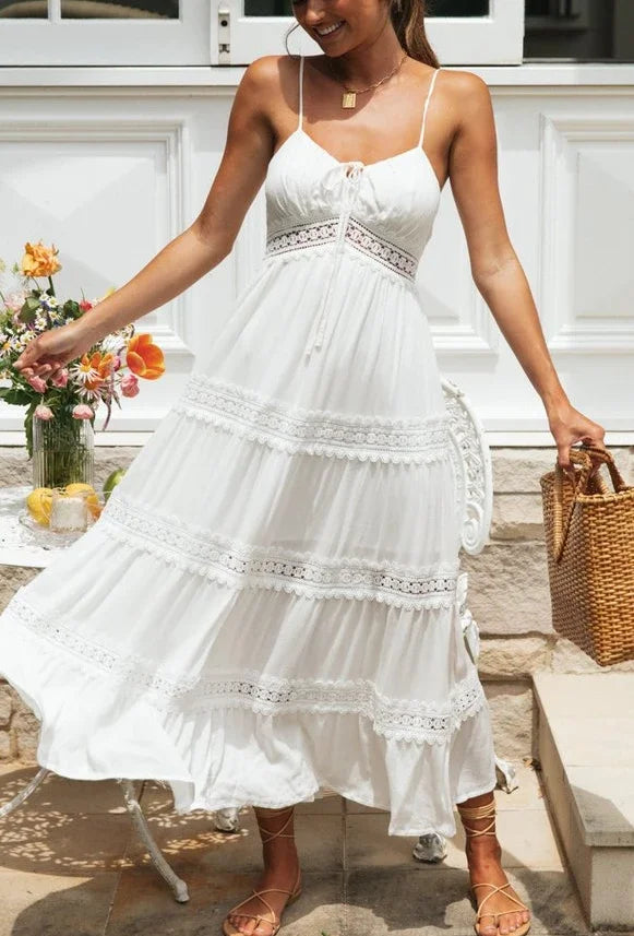 White Lace Bohemian Maxi