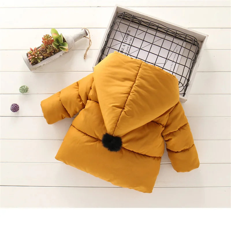 Hooded Fur Kid's Coat
