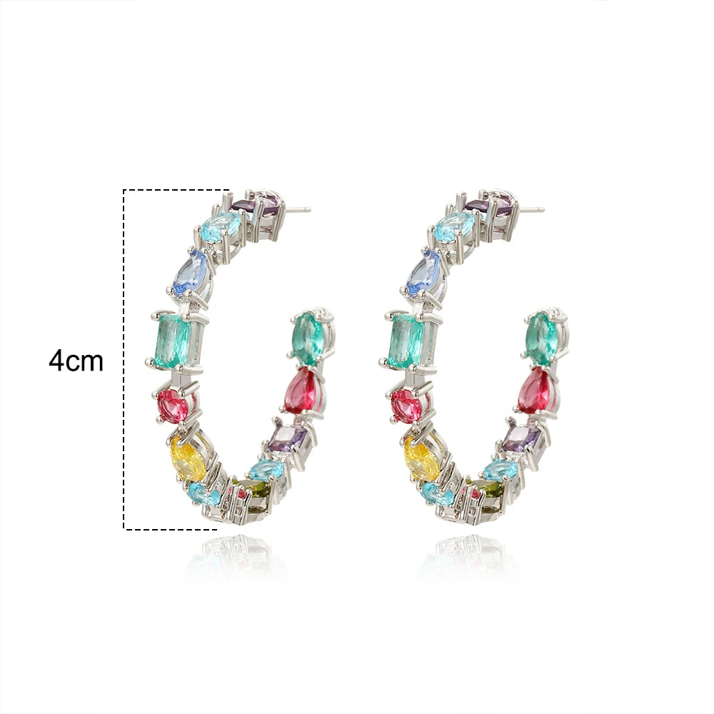 Colour Hoop Earrings