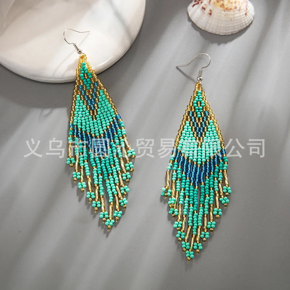 Handwoven Swallowtail Earrings