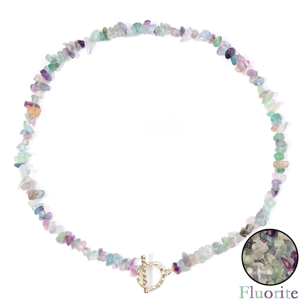 Healing Throat Chakra and Protective Crystal Necklaces