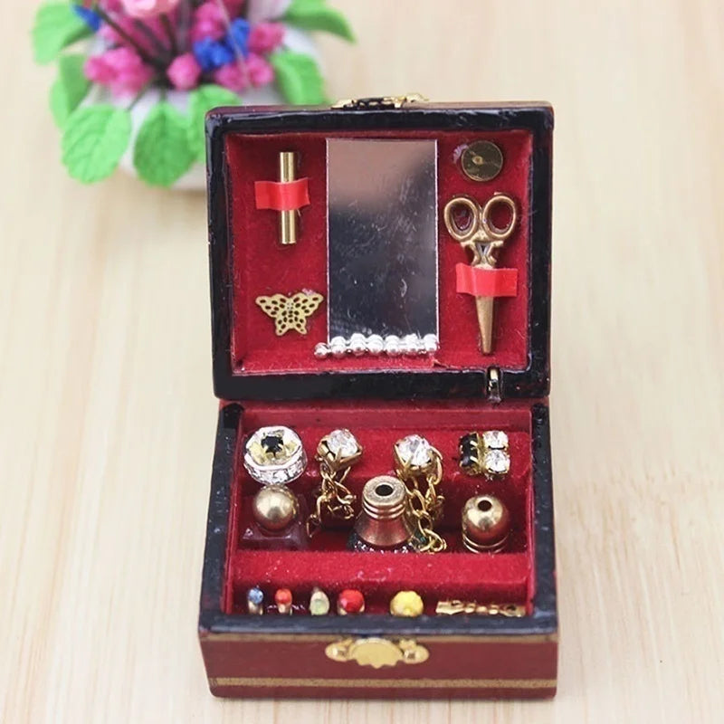 Miniature Jewellery Box Dollhouse Trinket