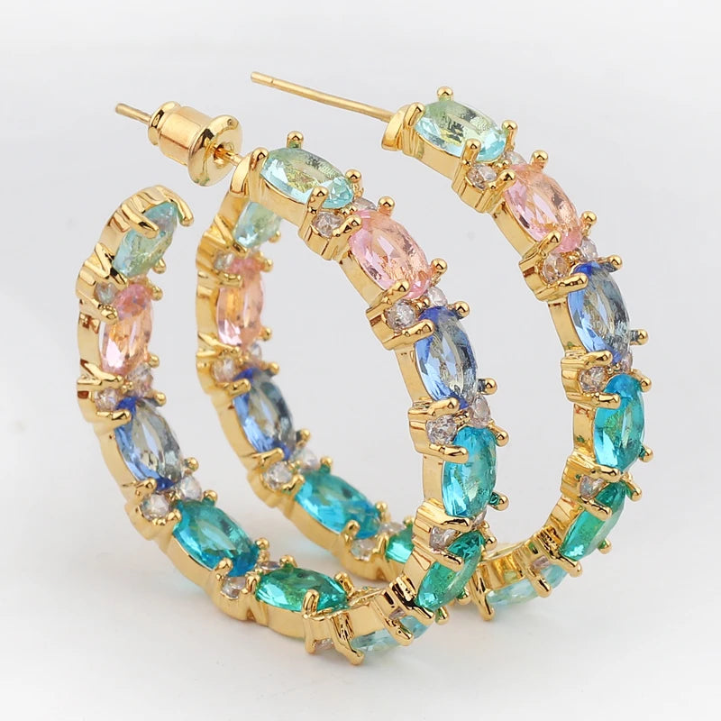 Colour Hoop Earrings