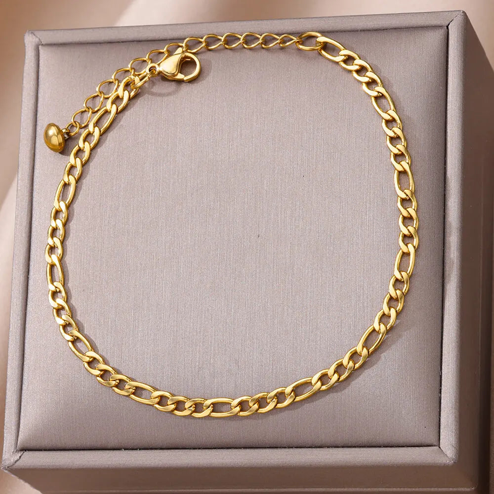 Waterproof Stainless Steel Anklets