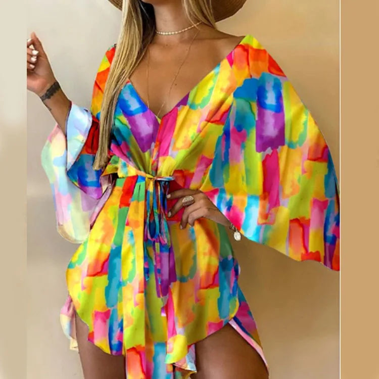 Flora-print Party Dress