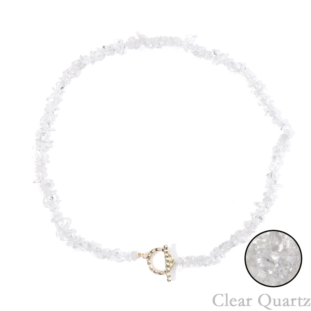 Healing Throat Chakra and Protective Crystal Necklaces