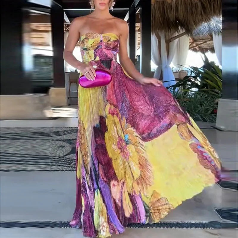 Elegant Pleated Dress