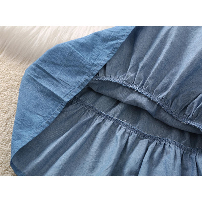Blue Ruffle Skirt