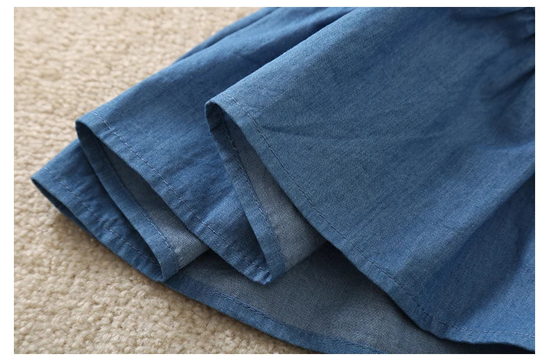 Blue Ruffle Skirt