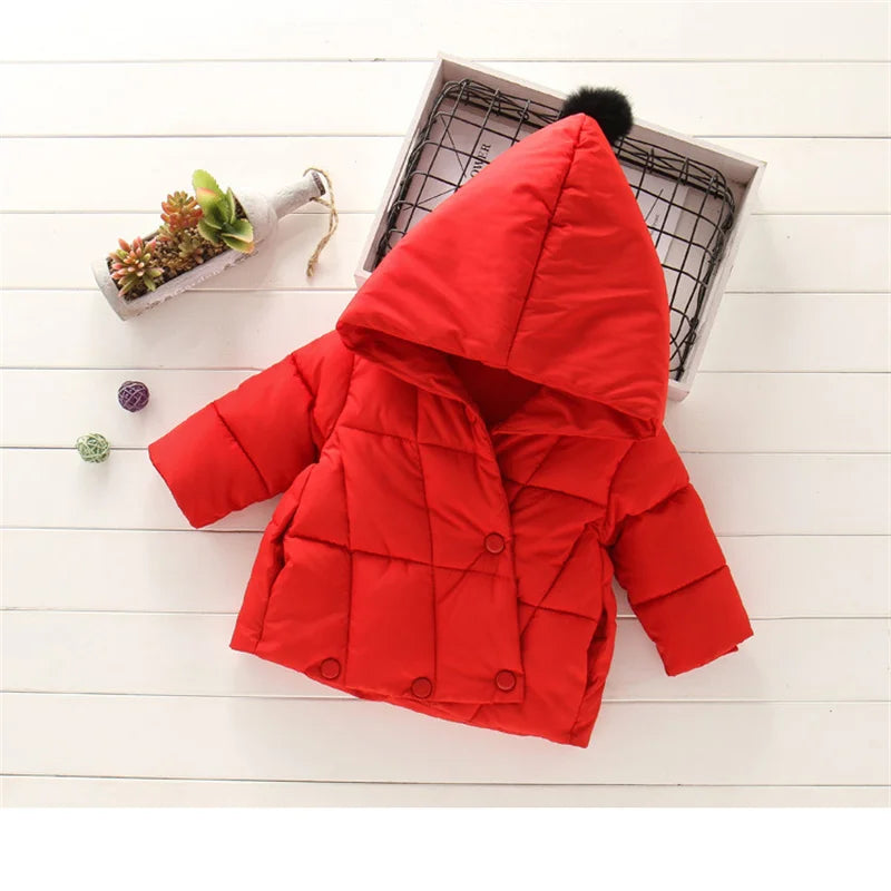 Hooded Fur Kid's Coat
