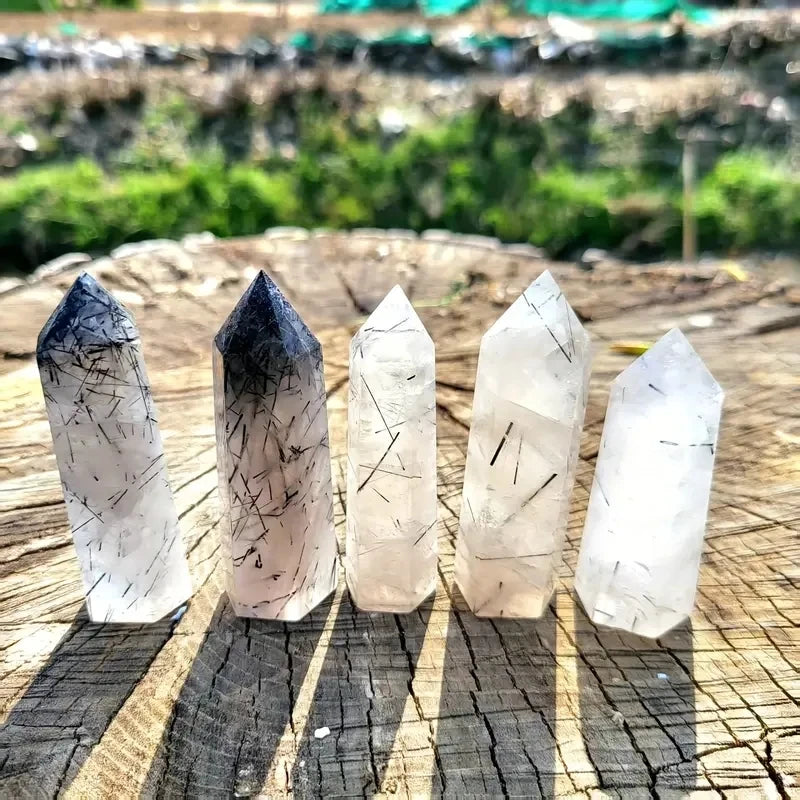 Tourmaline Quartz Crystal Tower 1 PC