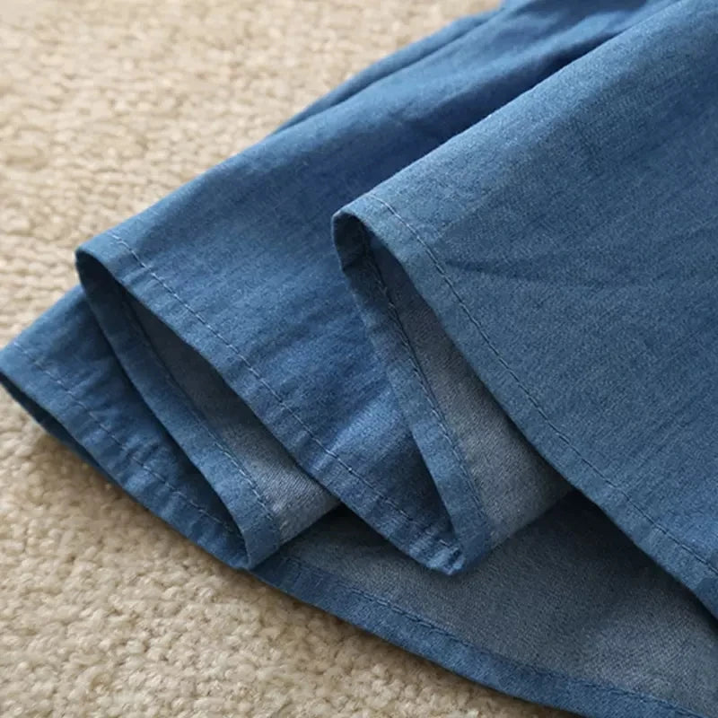 Blue Ruffle Skirt
