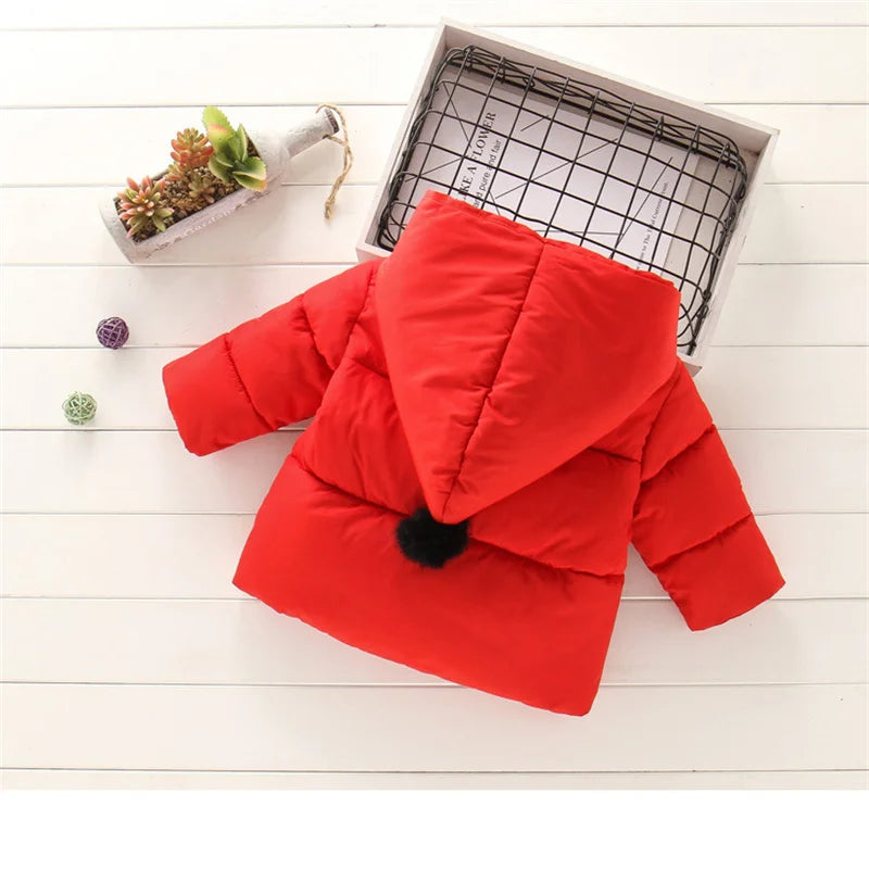 Hooded Fur Kid's Coat