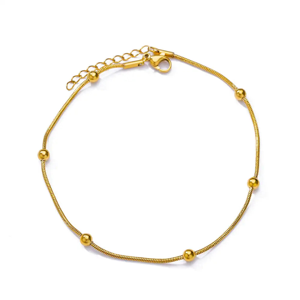 Waterproof Stainless Steel Anklets