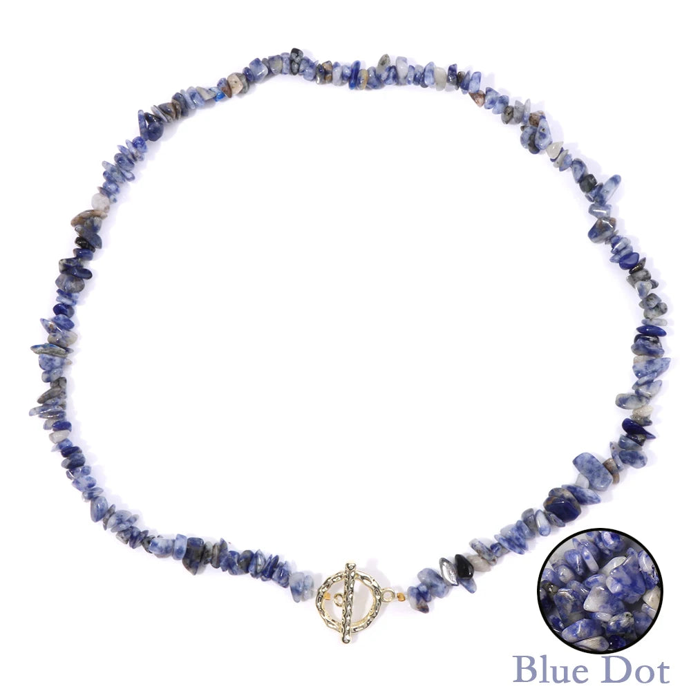 Healing Throat Chakra and Protective Crystal Necklaces