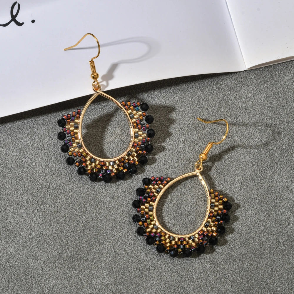 Handmade Gold Plated Bead Earrings