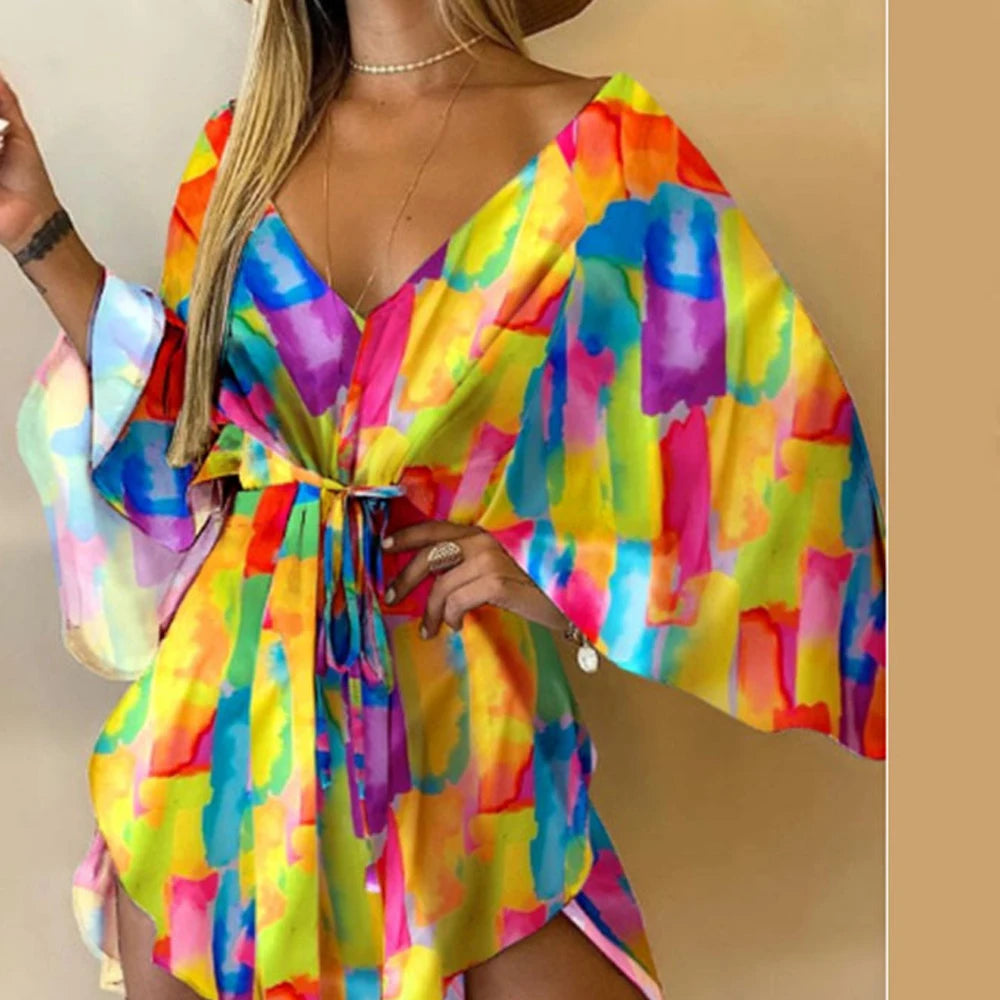 Flora-print Party Dress
