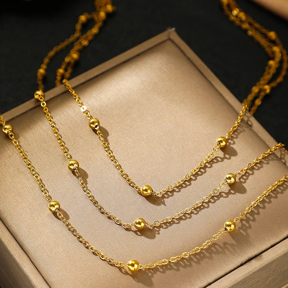 Layered Bead Necklace