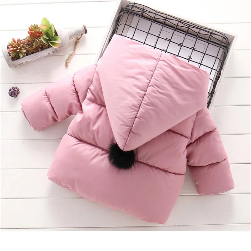 Hooded Fur Kid's Coat